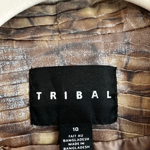 Tribal brand, size 10, Medium Brown tones animal print - Picture 3 of 8